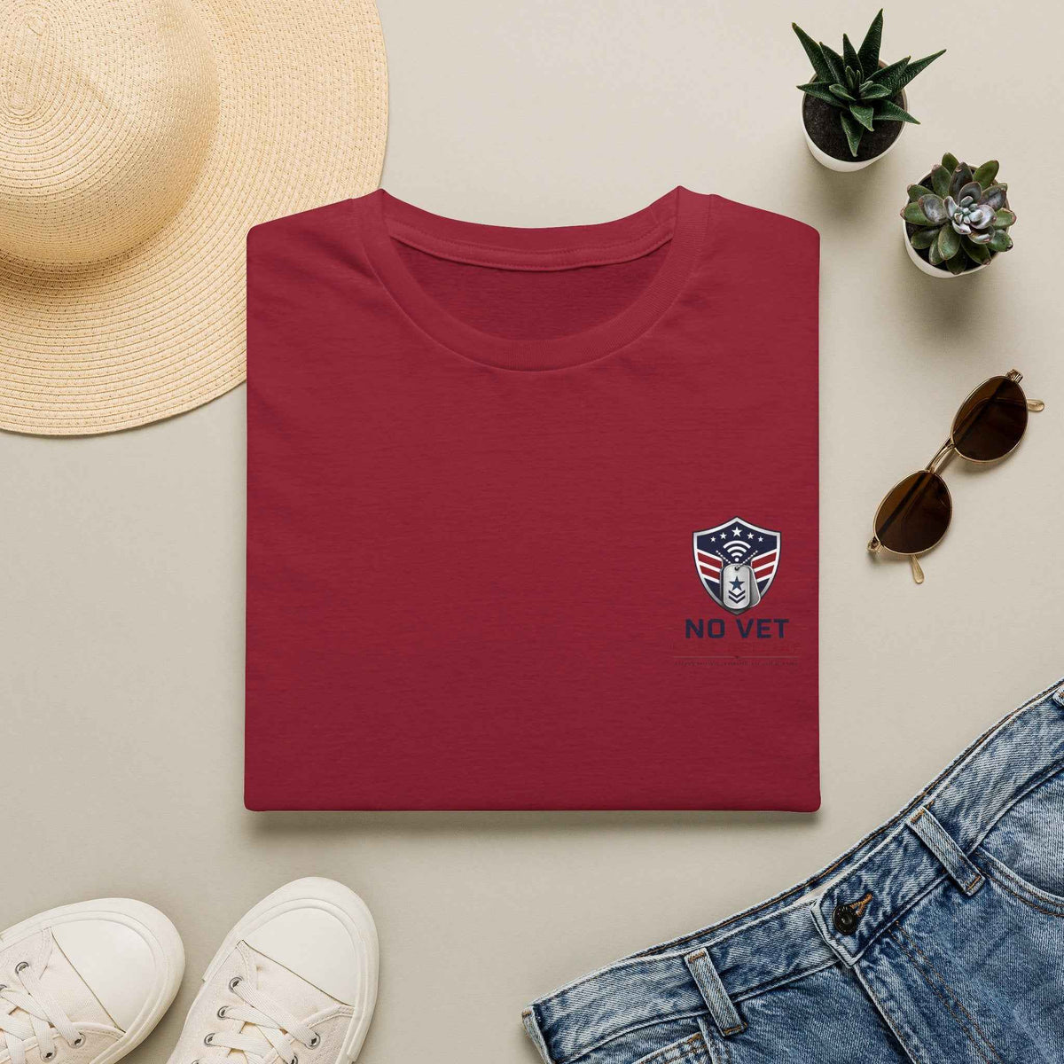 Men's Patriotic Veteran T-Shirt – No Vet Left Offline American Flag Graphic Tee - Battle Born Prints