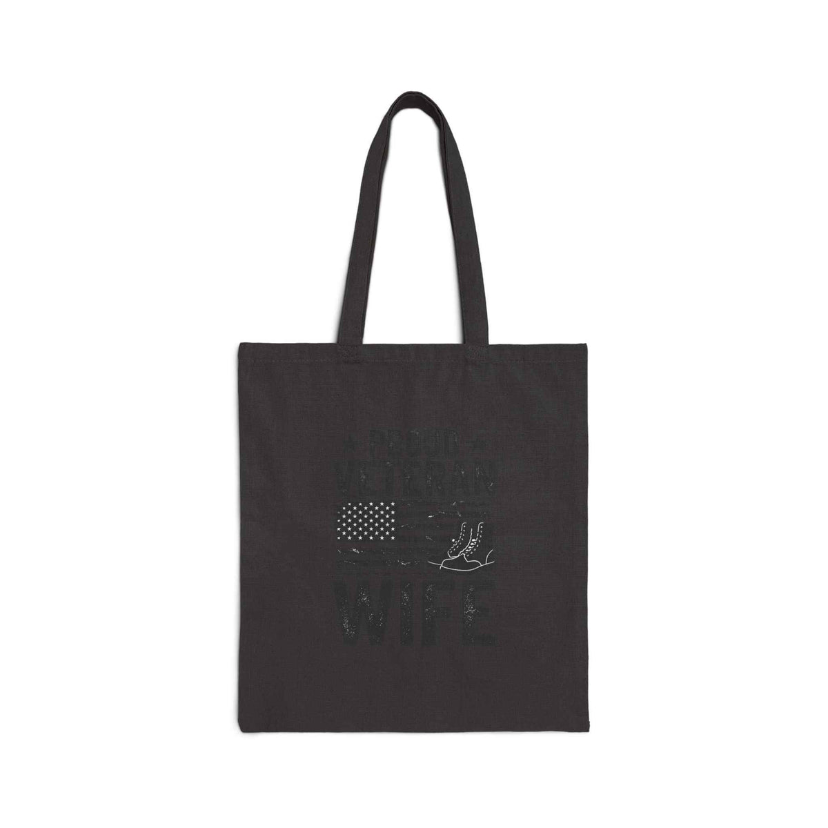 Proud Veteran Wife Canvas Tote Bag – A Durable Companion for Everyday Adventures