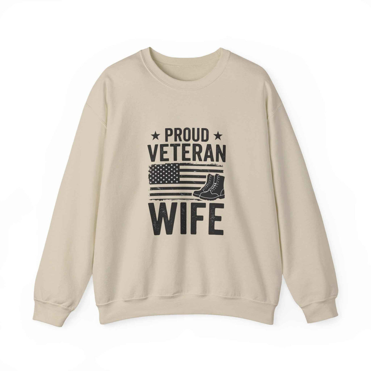 Proud Veteran Wife Sweatshirt – Show Your Support with Style