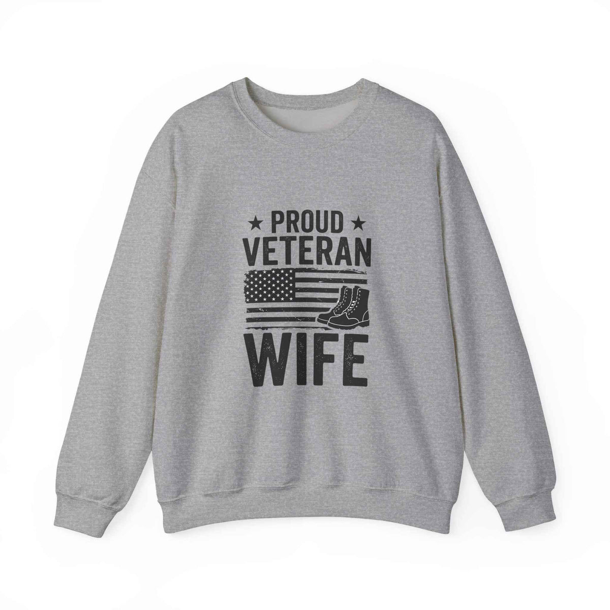 Proud Veteran Wife Sweatshirt – Show Your Support with Style