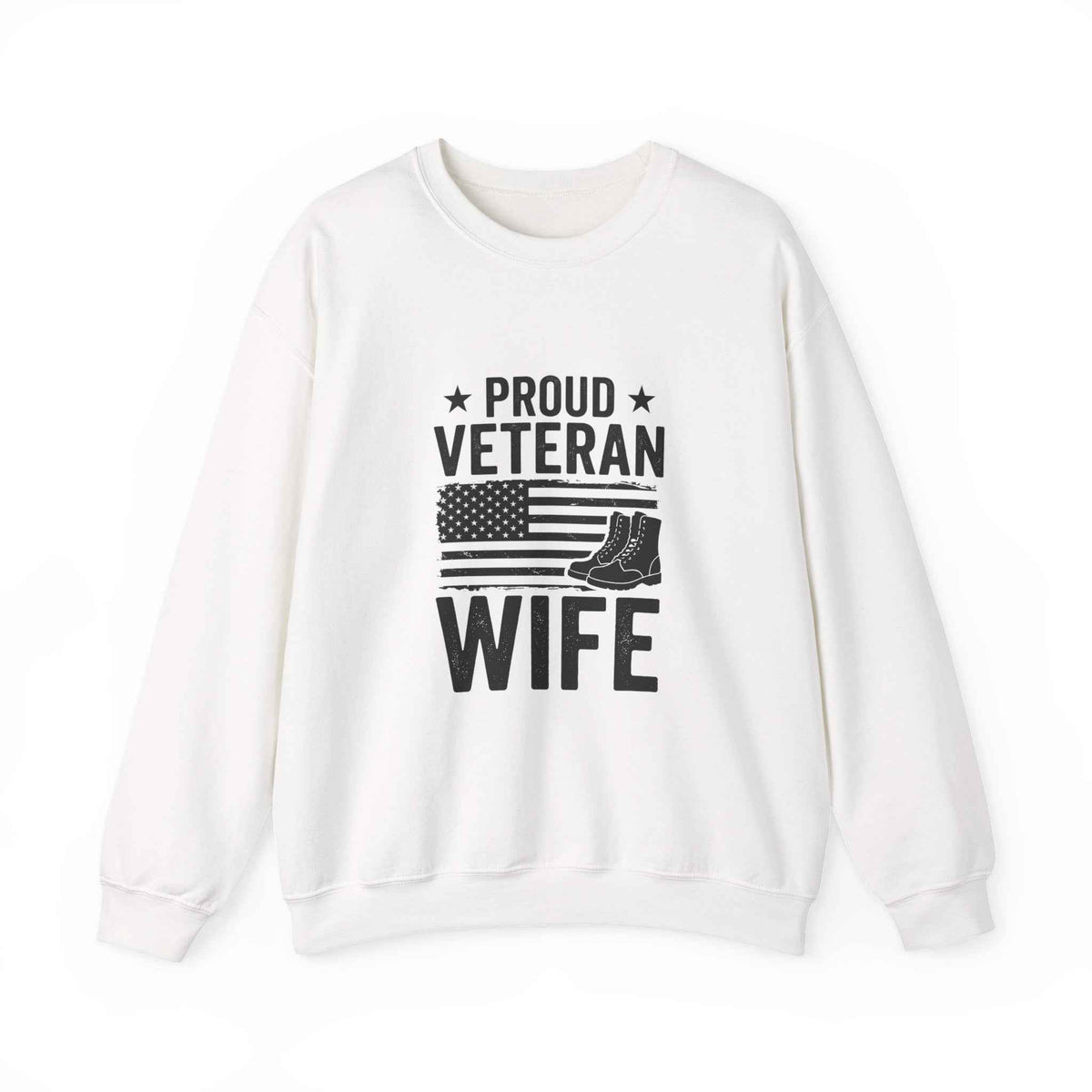 Proud Veteran Wife Sweatshirt – Show Your Support with Style