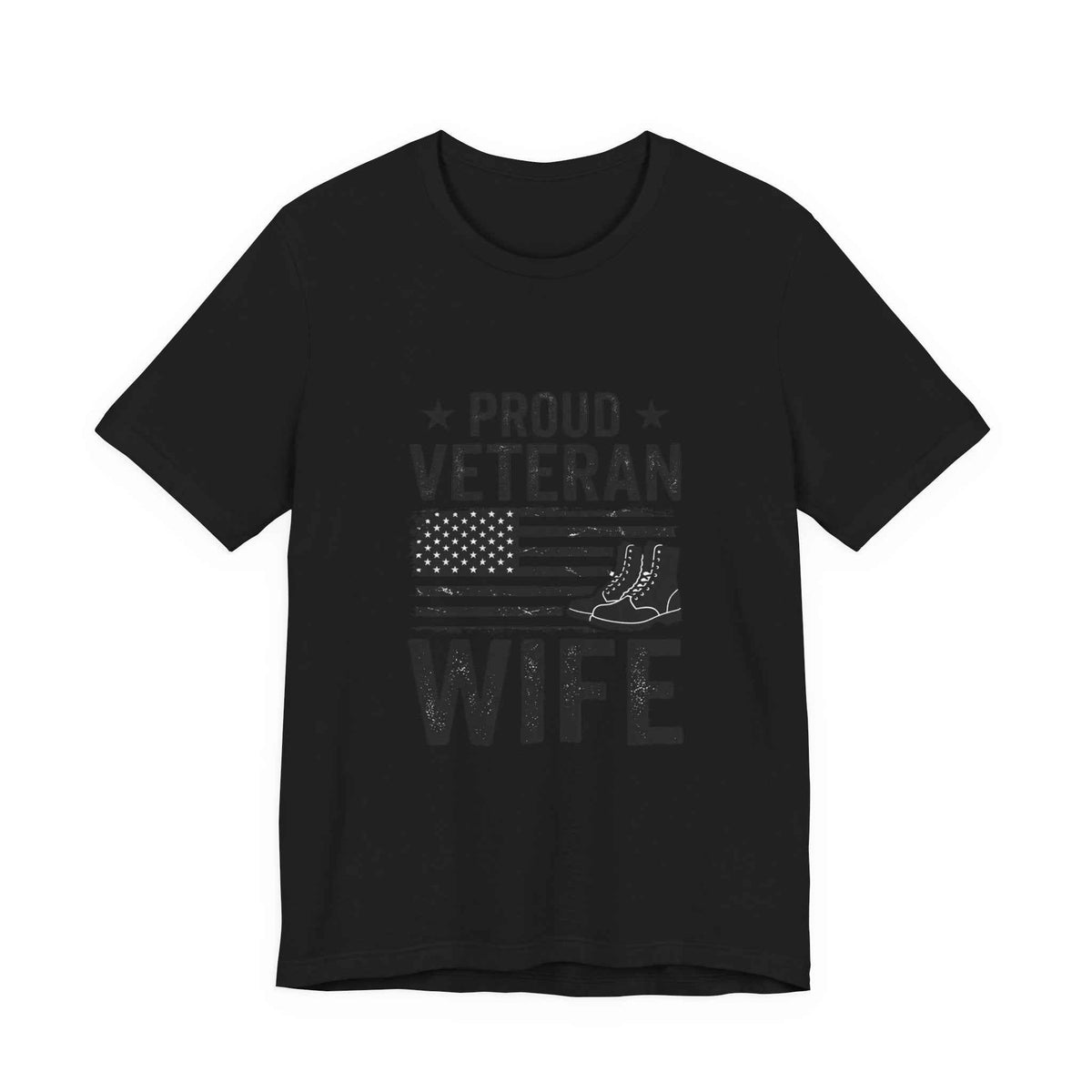 Proud Veteran Wife T-Shirt - Celebrate Your Military Pride with Comfort and Style