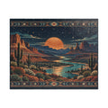 Southwest Sunset Landscape Puzzle — Desert Canyon Jigsaw (110/252/520/1014 pc)