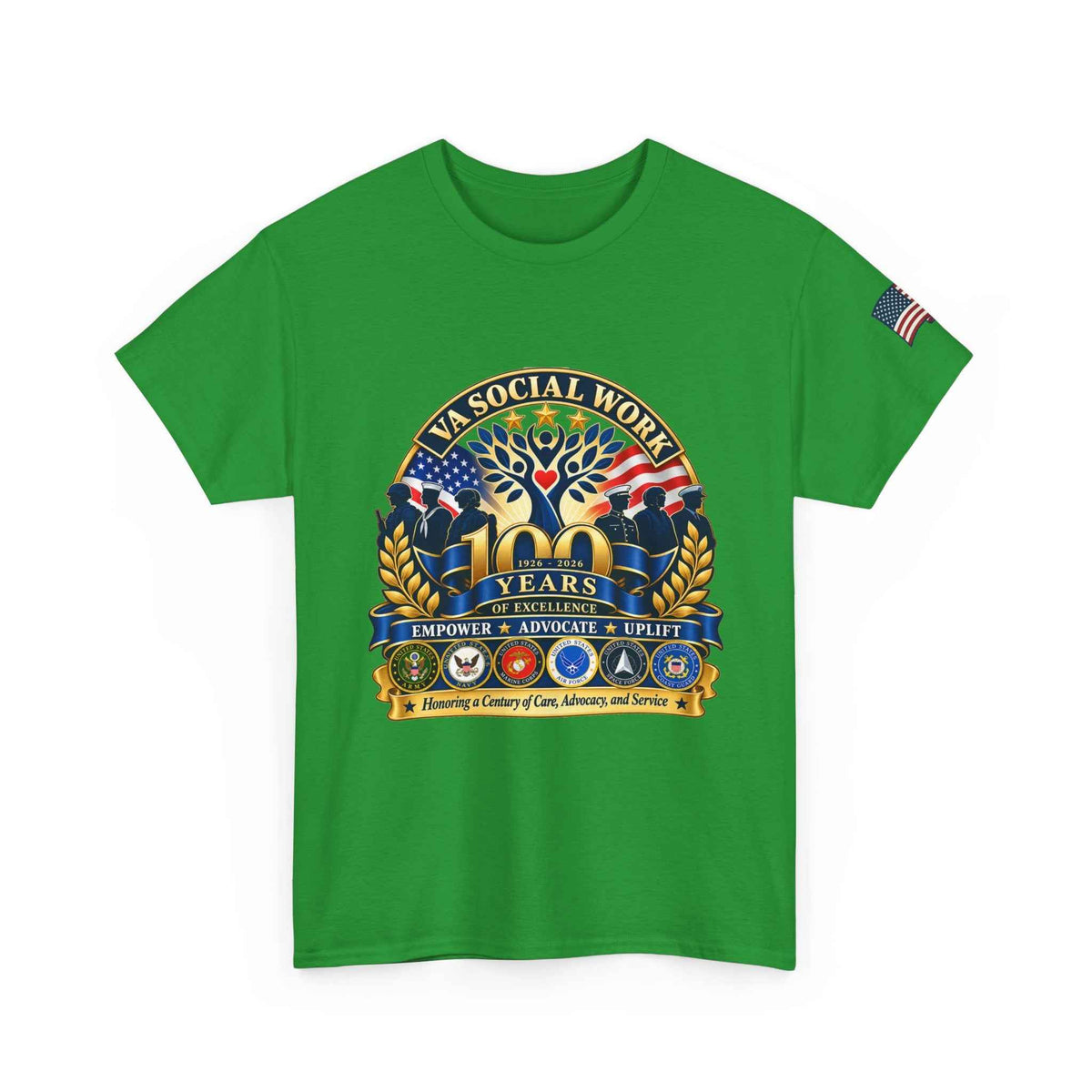 VA Social Work Centennial T-Shirt – Unisex Graphic Tee, Battle Born Prints - Battle Born Prints