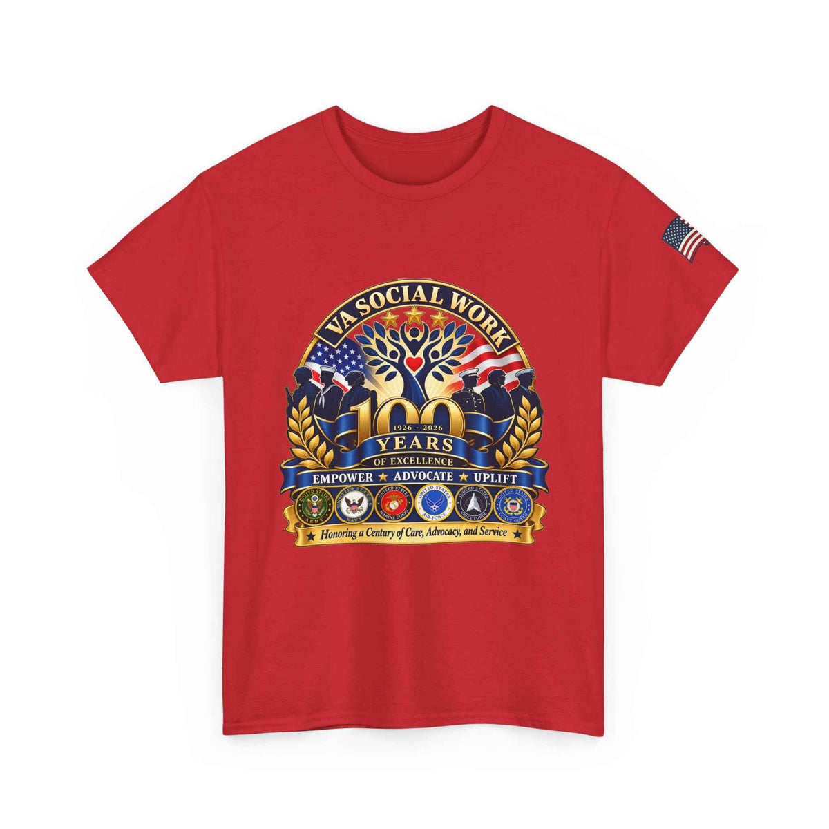 VA Social Work Centennial T-Shirt – Unisex Graphic Tee, Battle Born Prints - Battle Born Prints