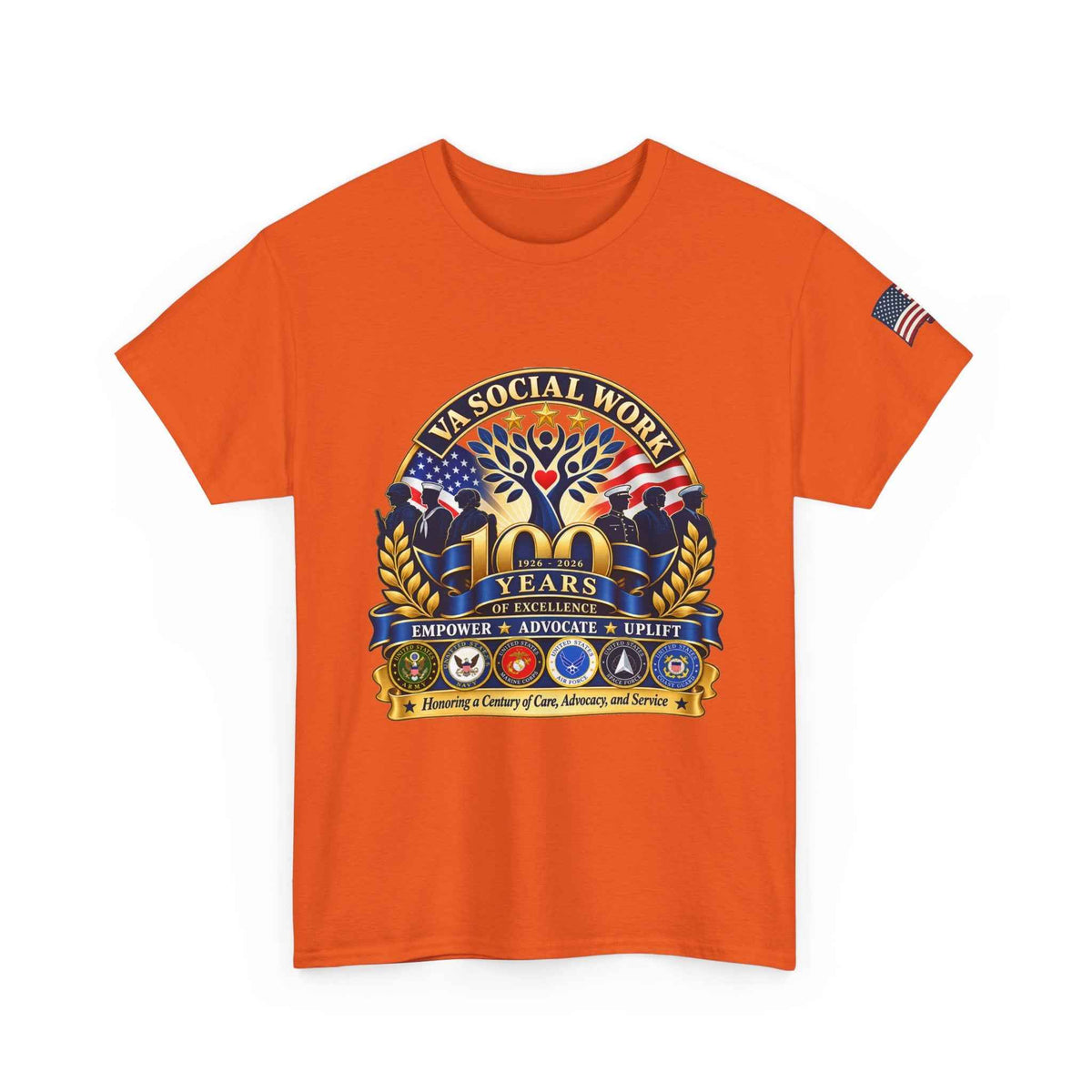 VA Social Work Centennial T-Shirt – Unisex Graphic Tee, Battle Born Prints - Battle Born Prints