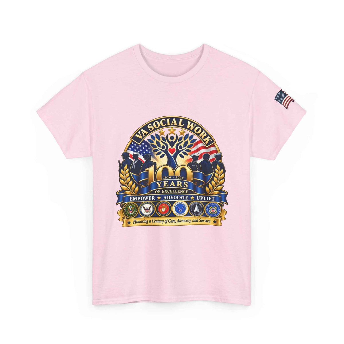 VA Social Work Centennial T-Shirt – Unisex Graphic Tee, Battle Born Prints - Battle Born Prints