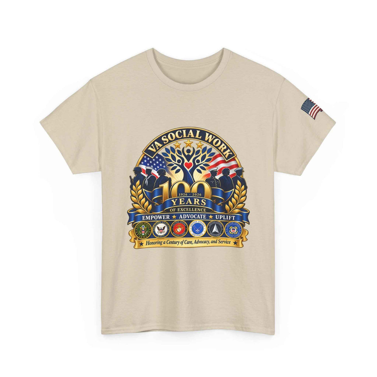 VA Social Work Centennial T-Shirt – Unisex Graphic Tee, Battle Born Prints - Battle Born Prints