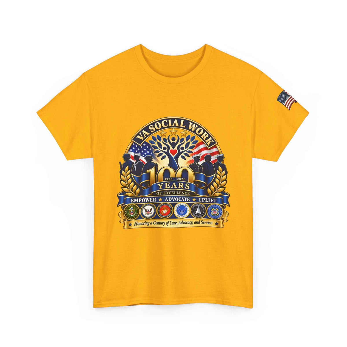VA Social Work Centennial T-Shirt – Unisex Graphic Tee, Battle Born Prints - Battle Born Prints
