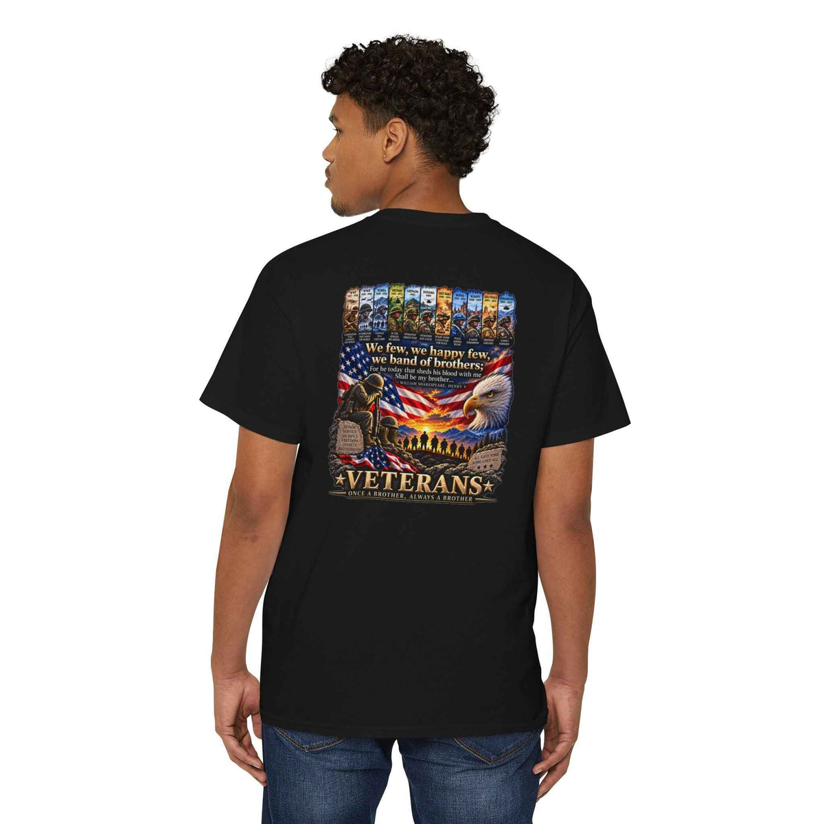 Men's Patriotic Veteran Pocket T-Shirt – Graphic Tee, Battle Born Prints - Battle Born Prints