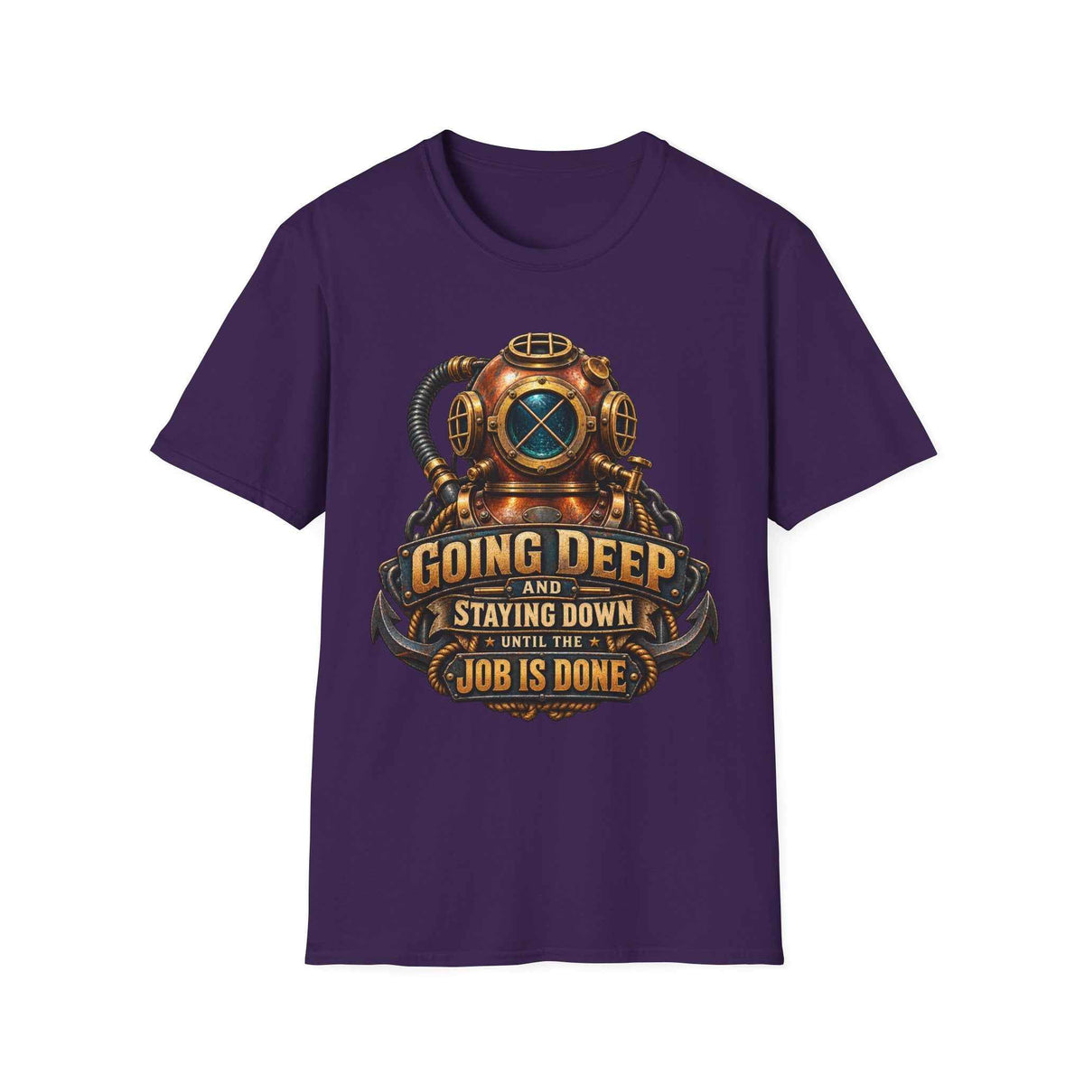 Vintage Scuba Diving T-Shirt – Dive Deep with Style and Comfort