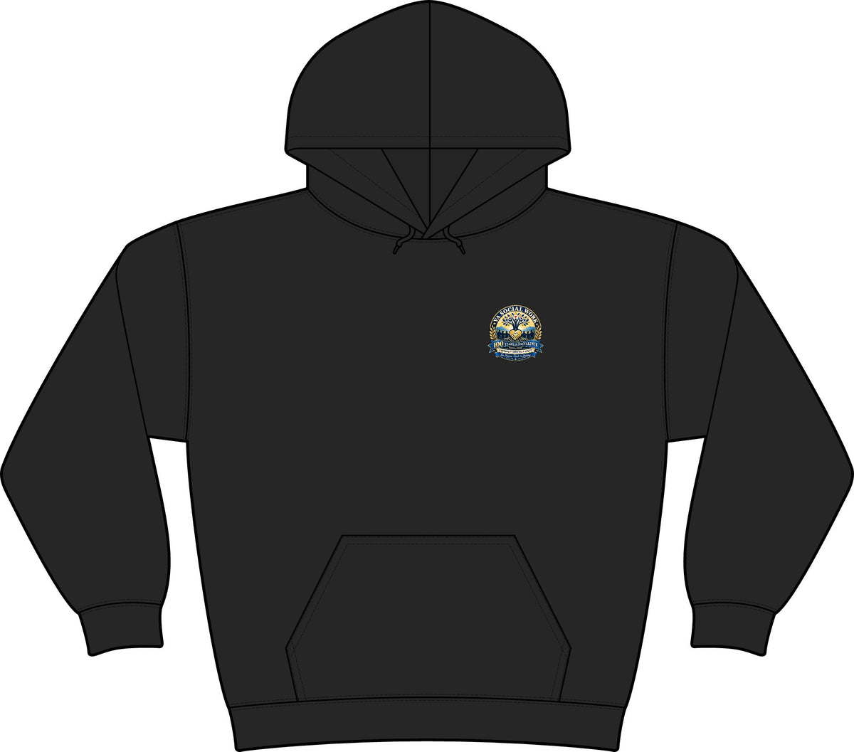 Women's Coastal Compass Fleece Hoodie – Pullover Sweatshirt, Battle Born Prints - Battle Born Prints