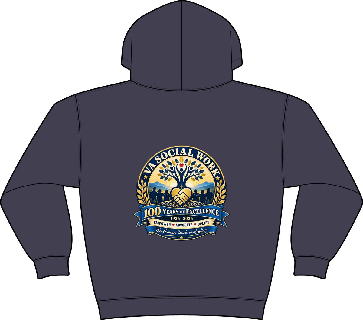 Women's Coastal Compass Fleece Hoodie – Pullover Sweatshirt, Battle Born Prints - Battle Born Prints