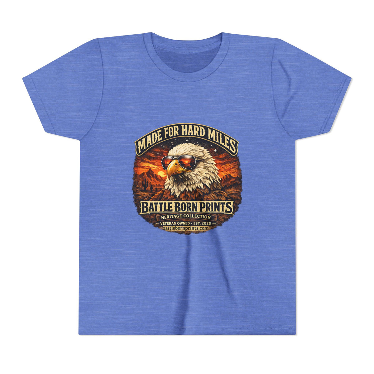 Youth Eagle Graphic Tee - Adventure Awaits in Comfort - Battle Born Prints