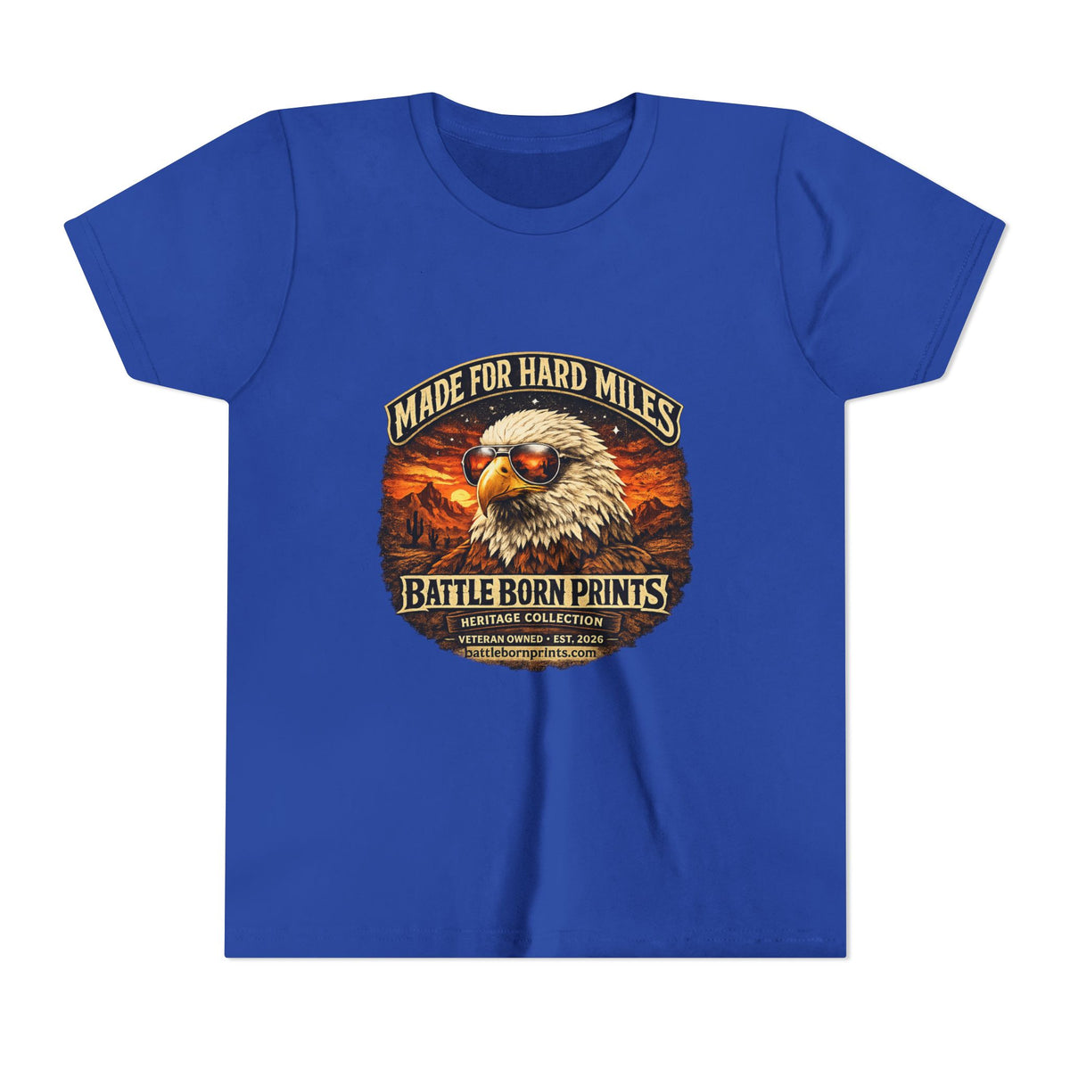Youth Eagle Graphic Tee - Adventure Awaits in Comfort - Battle Born Prints