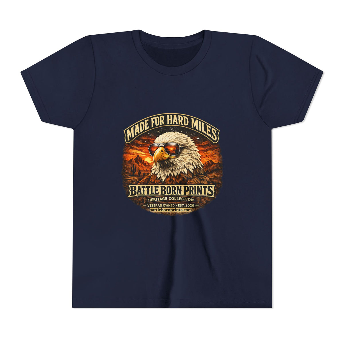 Youth Eagle Graphic Tee - Adventure Awaits in Comfort - Battle Born Prints