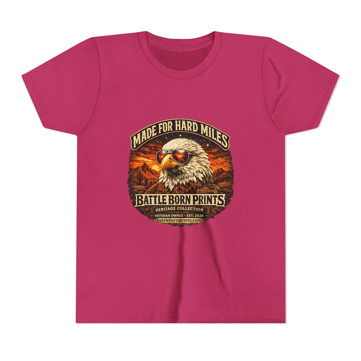 Youth Eagle Graphic Tee - Adventure Awaits in Comfort - Battle Born Prints