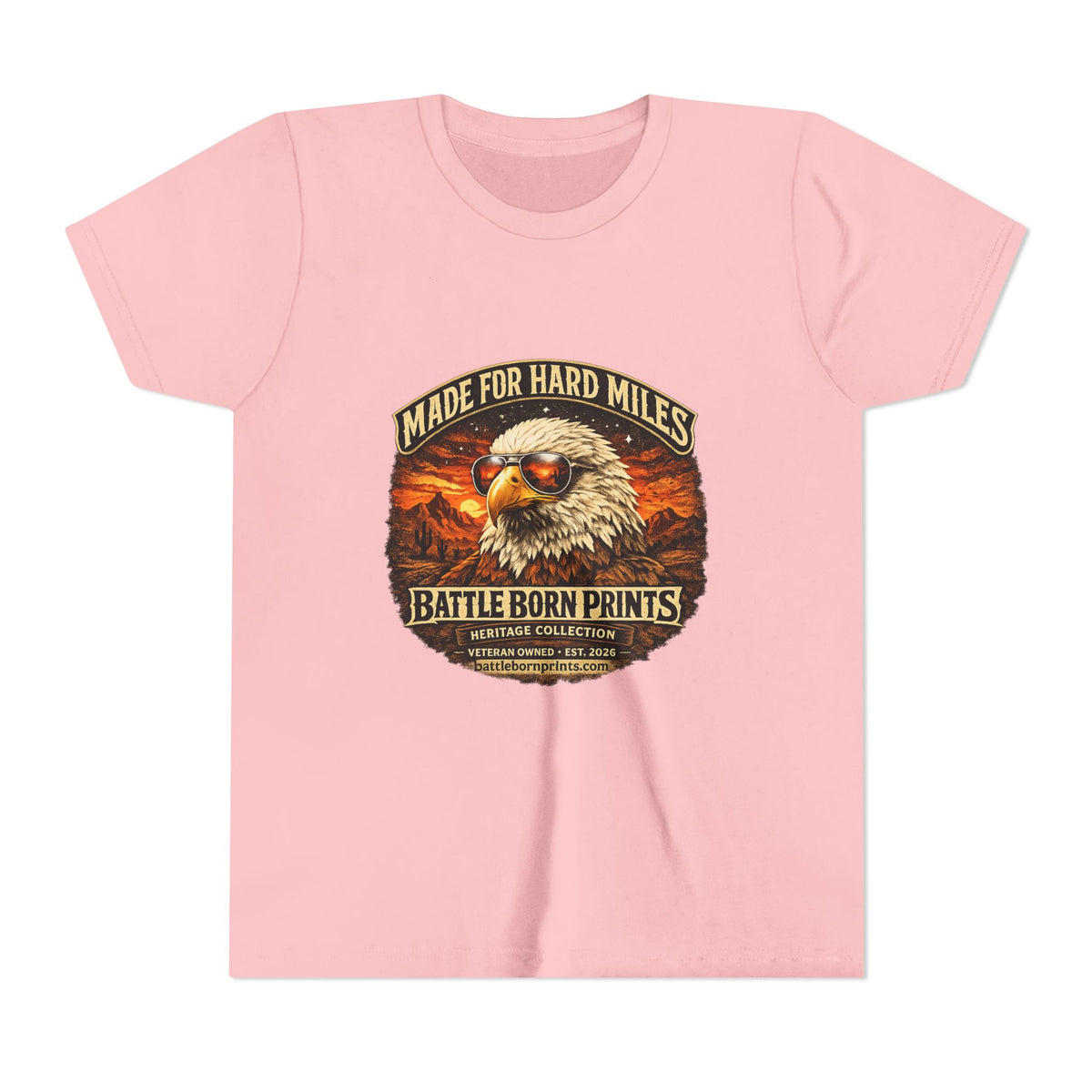 Youth Eagle Graphic Tee - Adventure Awaits in Comfort - Battle Born Prints