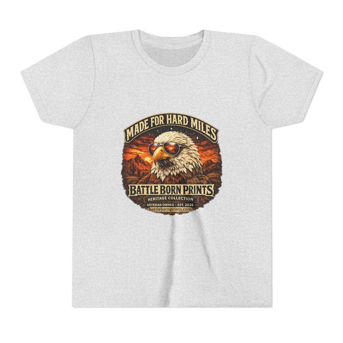 Youth Eagle Graphic Tee - Adventure Awaits in Comfort - Battle Born Prints