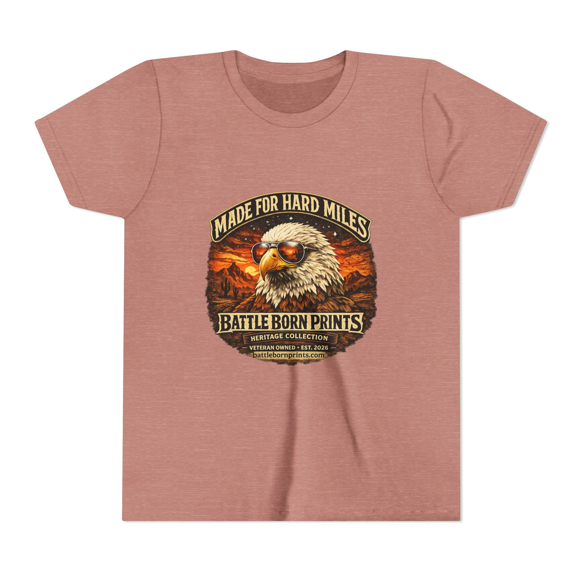 Youth Eagle Graphic Tee - Adventure Awaits in Comfort - Battle Born Prints