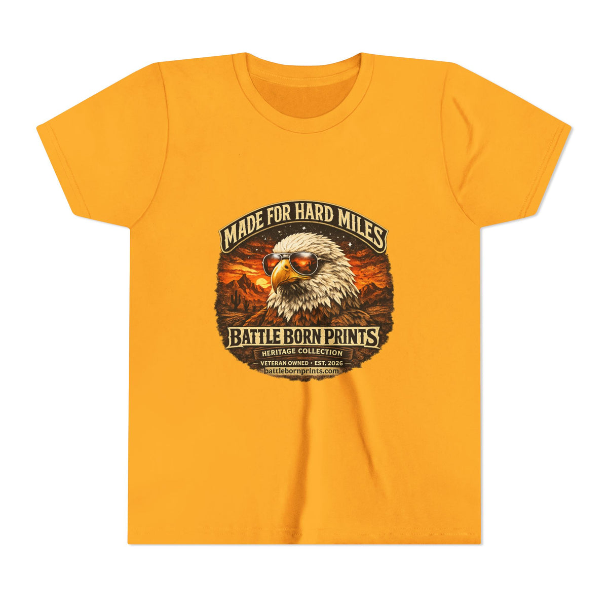 Youth Eagle Graphic Tee - Adventure Awaits in Comfort - Battle Born Prints